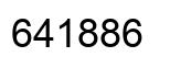 Number 641886 black image