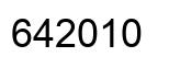 Number 642010 black image