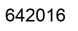 Number 642016 black image
