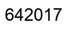 Number 642017 black image
