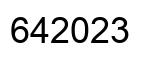 Número 642023 imagen negro