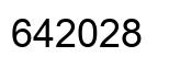 Número 642028 imagen negro