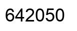 Número 642050 imagen negro