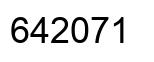 Número 642071 imagen negro