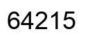 Number 64215 black image