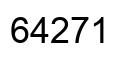 Número 64271 imagen negro