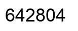 Number 642804 black image