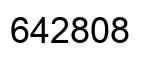 Number 642808 black image