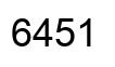 Number 6451 black image