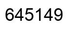 Number 645149 black image