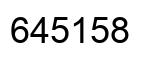 Number 645158 black image