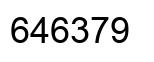 Número 646379 imagen negro