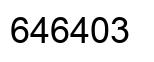 Number 646403 black image