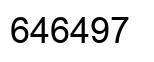 Número 646497 imagen negro