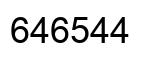 Number 646544 black image