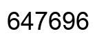 Number 647696 black image