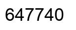 Número 647740 imagen negro