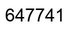 Número 647741 imagen negro