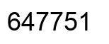 Number 647751 black image