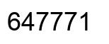 Número 647771 imagen negro