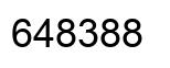 Number 648388 black image