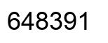 Number 648391 black image