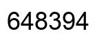 Number 648394 black image
