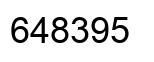 Number 648395 black image