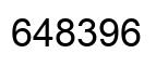 Number 648396 black image