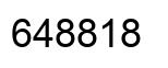 Number 648818 black image