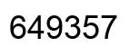 Número 649357 imagen negro