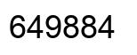 Number 649884 black image