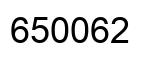 Number 650062 black image