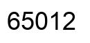 Número 65012 imagen negro