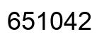 Number 651042 black image