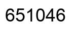 Number 651046 black image