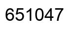 Number 651047 black image