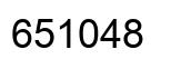 Number 651048 black image