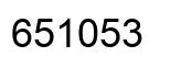 Number 651053 black image