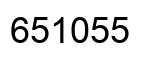 Number 651055 black image