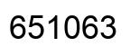 Number 651063 black image