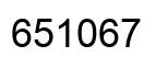 Number 651067 black image