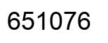 Número 651076 imagen negro