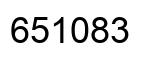 Número 651083 imagen negro
