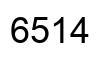 Number 6514 black image