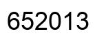 Number 652013 black image