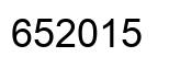 Number 652015 black image
