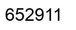 Número 652911 imagen negro