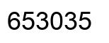 Number 653035 black image