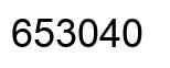 Number 653040 black image